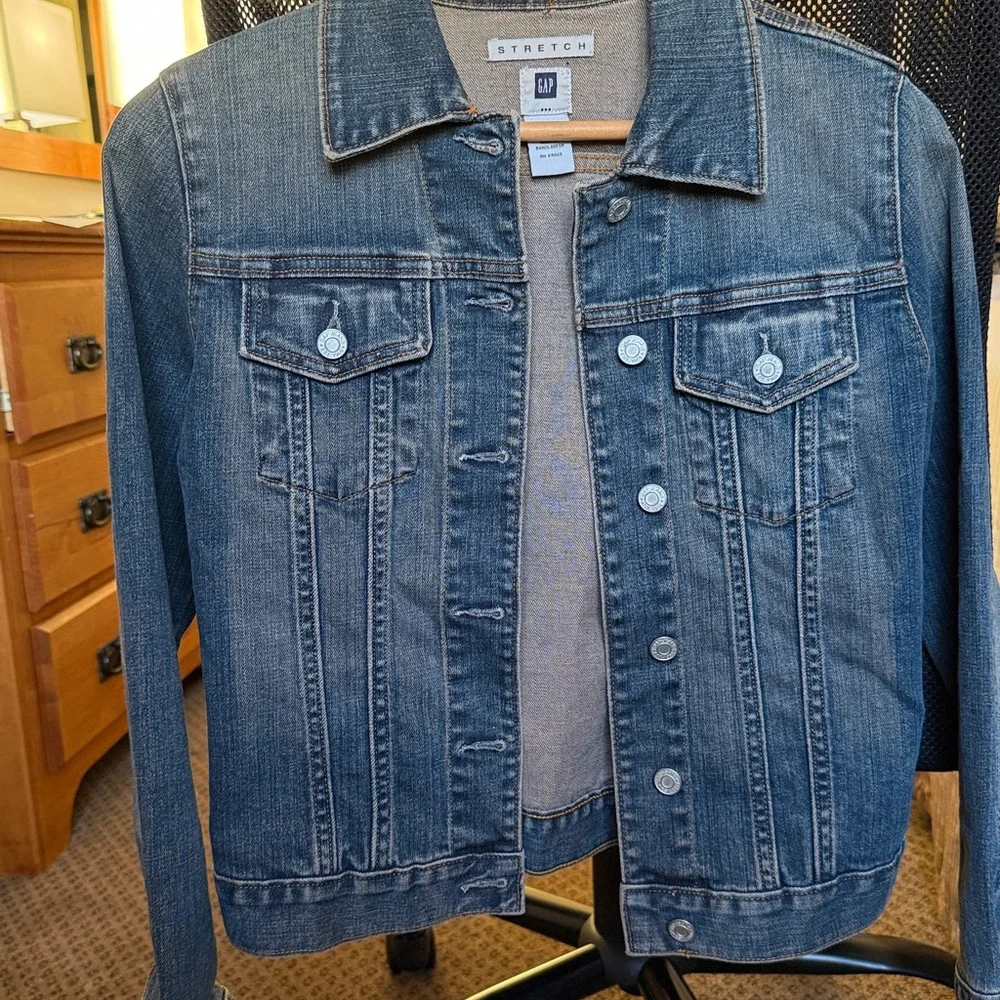 💚GAP Stretch Denim Jacket - Picture 1 of 6